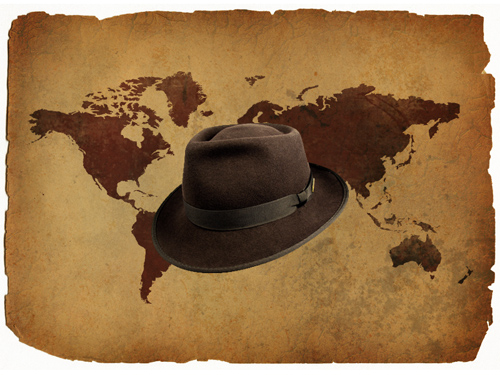 Indiana Jonesâ Hat Darkened and Resized