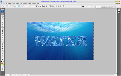 Interesting Water Text Effect 03