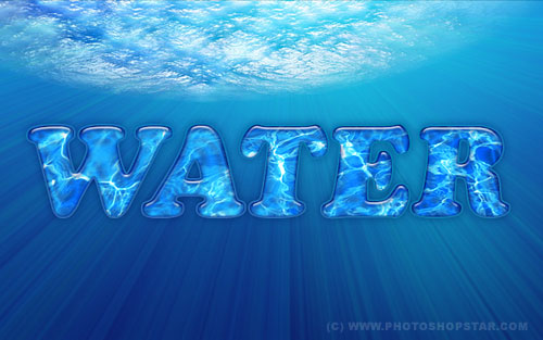 Interesting Water Text Effect
