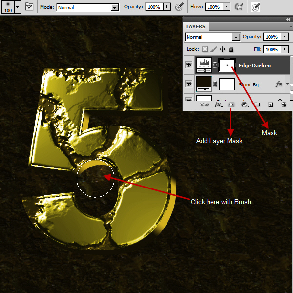Create an Advanced Eroded Gold Effect 45