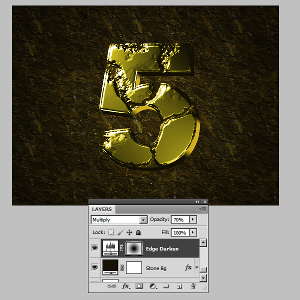 Create an Advanced Eroded Gold Effect 47