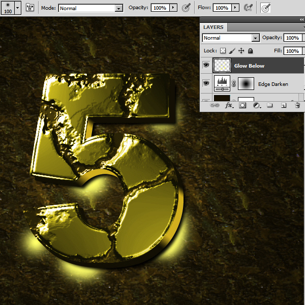 Create an Advanced Eroded Gold Effect 50