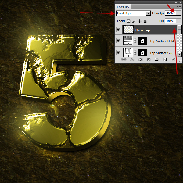 Create an Advanced Eroded Gold Effect 51