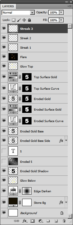 Create an Advanced Eroded Gold Effect 61