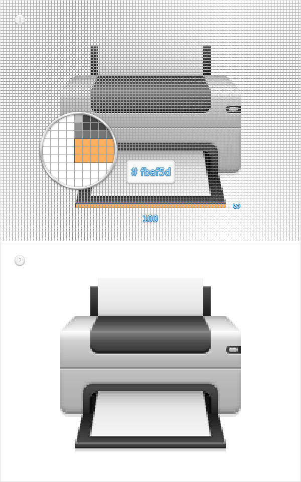 Create a Printer Icon in Adobe Photoshop 18
