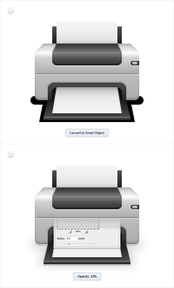 Create a Printer Icon in Adobe Photoshop 21