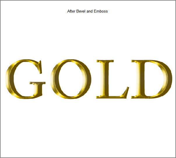 Learn a realistic gold text effect in Photoshop 8