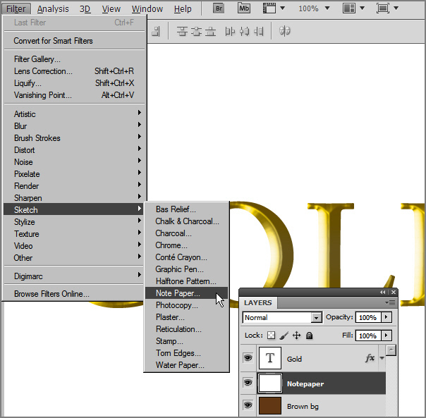 Learn a realistic gold text effect in Photoshop 13