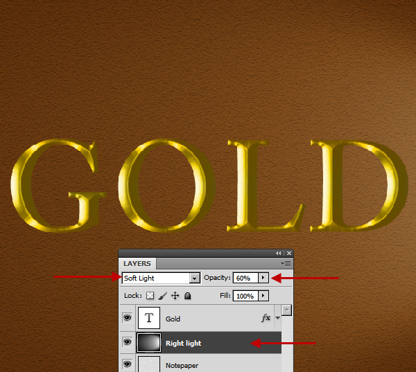 Learn a realistic gold text effect in Photoshop 18