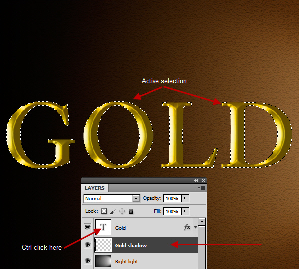 Learn a realistic gold text effect in Photoshop 21