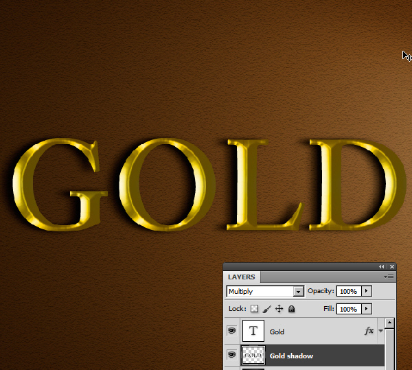 Learn a realistic gold text effect in Photoshop 25