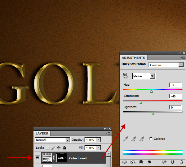 Learn a realistic gold text effect in Photoshop 27