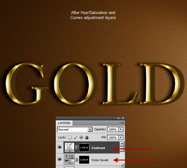 Learn a realistic gold text effect in Photoshop 29