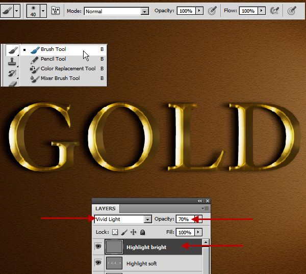 Learn a realistic gold text effect in Photoshop 36