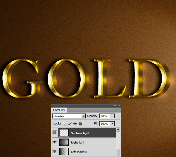 Learn a realistic gold text effect in Photoshop 43