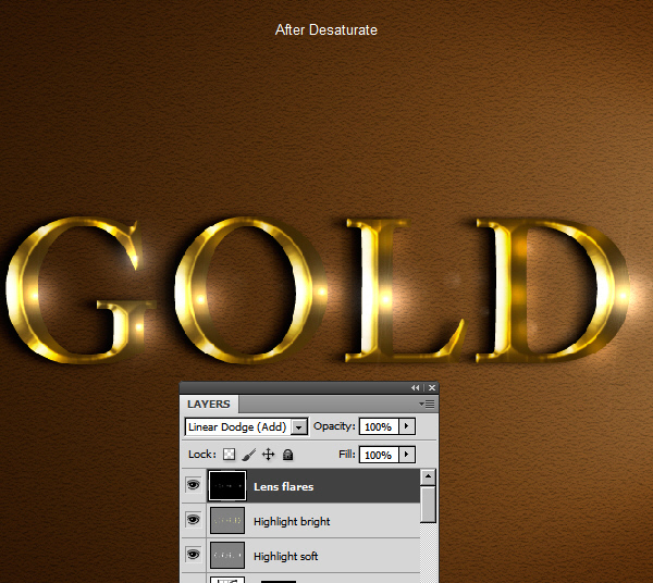 Learn a realistic gold text effect in Photoshop 52