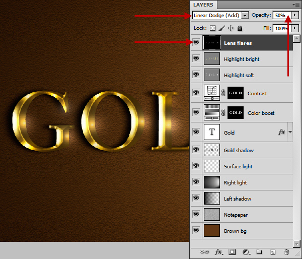 Learn a realistic gold text effect in Photoshop 53
