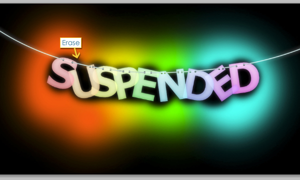 How to Create Suspended Text Effect 28