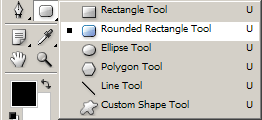 Rounded Rectangle Tool na Barra